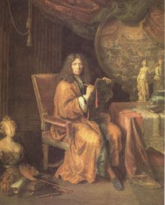 Pierre Mignard Portrait of the Artist (mk05) oil painting picture